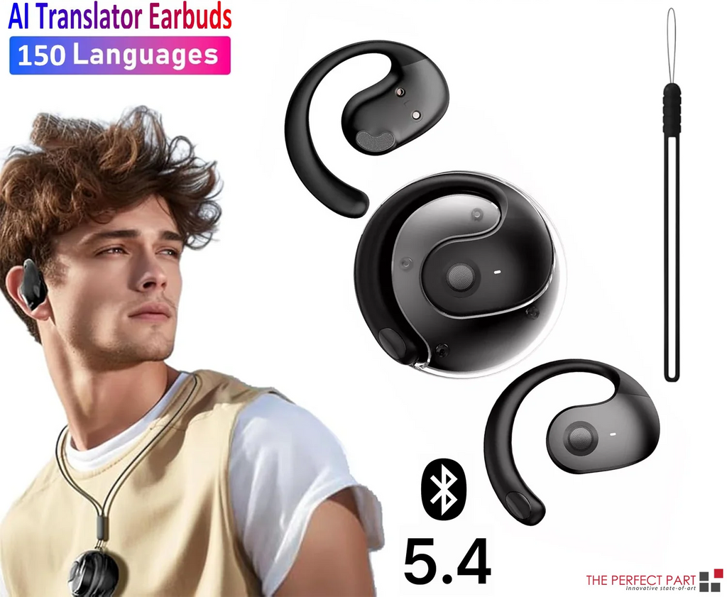 Translator Earbuds 150 Languages Real Time Translation Bluetooth 5.4 Headset 