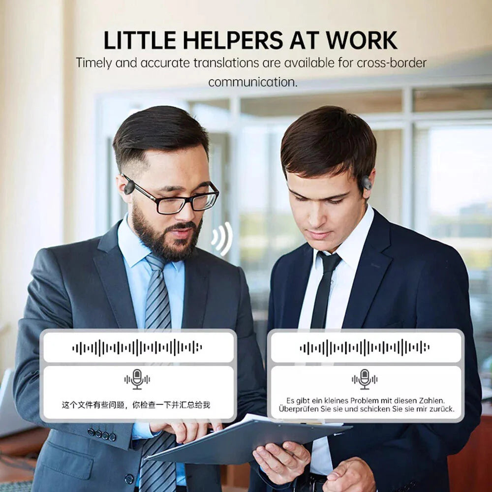 Translator Earbuds 150 Languages Real Time Translation Bluetooth 5.4 Headset 