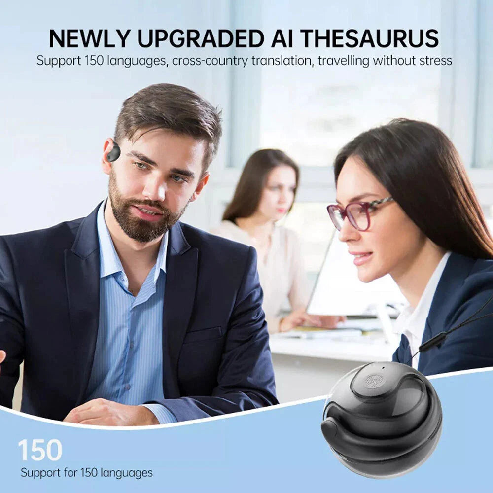Translator Earbuds 150 Languages Real Time Translation Bluetooth 5.4 Headset 